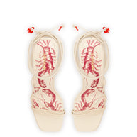Larroude Nadia Sandal In Ivory Leather