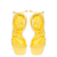 Larroude Nadia Sandal In Lemonade Leather