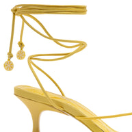 Larroude Nadia Sandal In Lemonade Leather