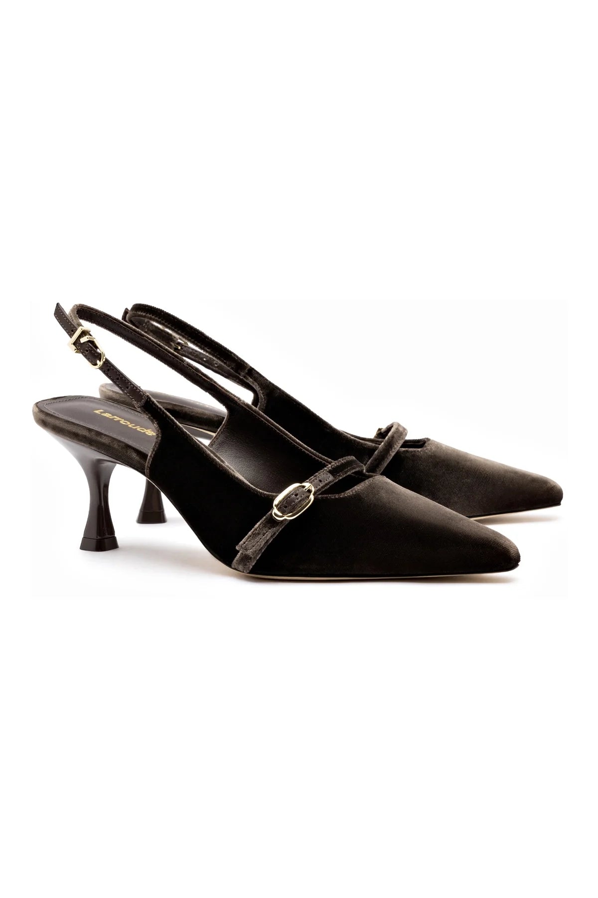 Larroude Ines Pump In Expresso Velvet