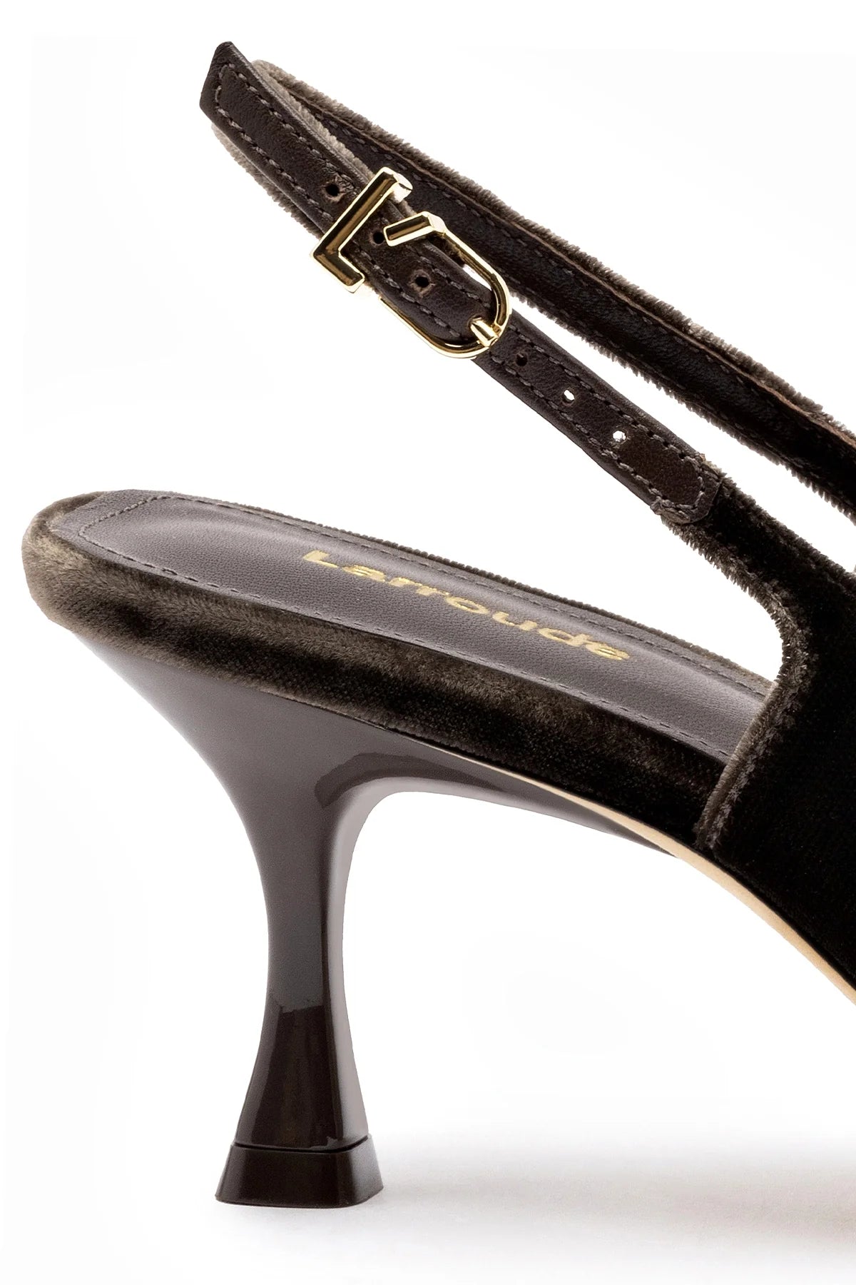 Larroude Ines Pump In Expresso Velvet