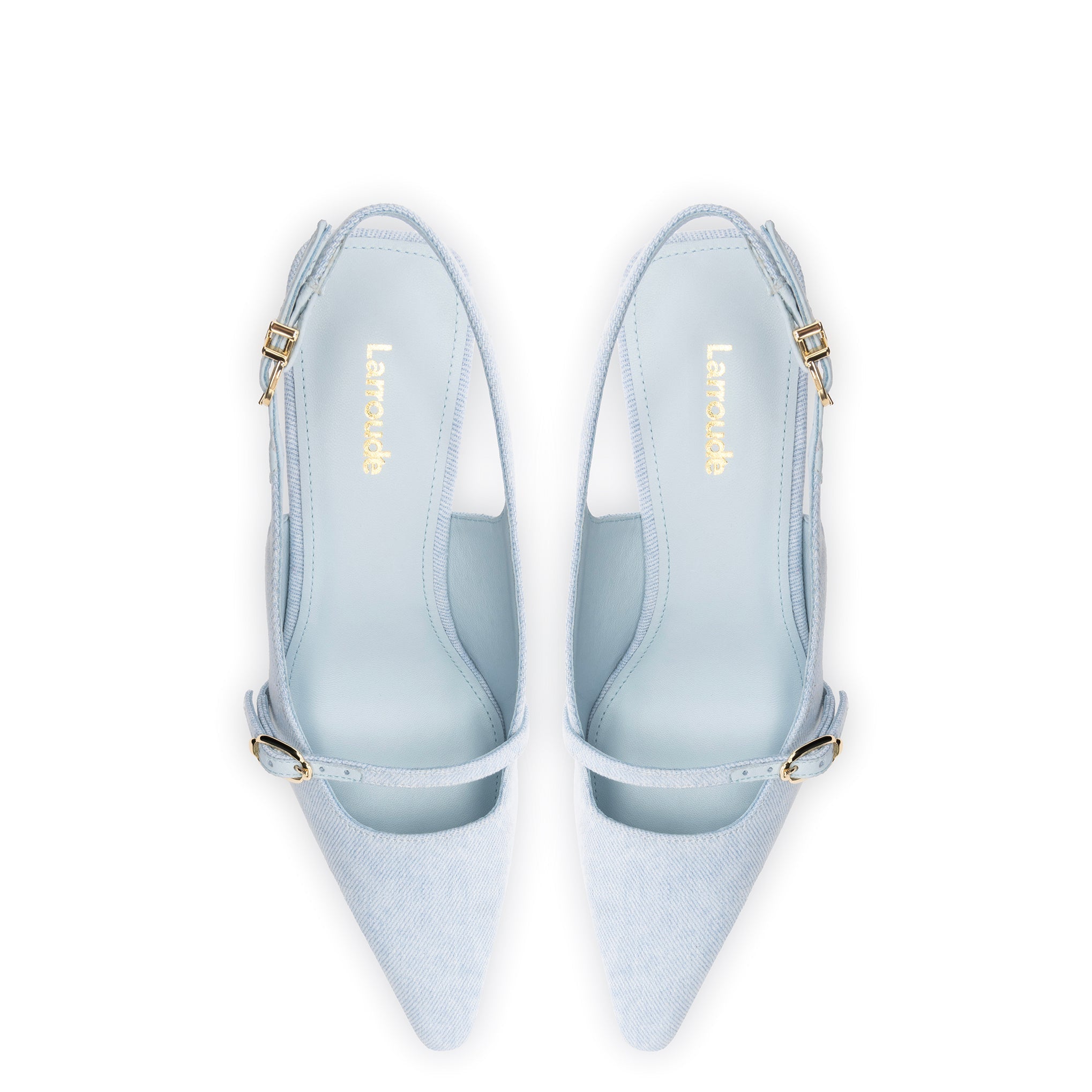 Larroude Ines Pump In Maya Denim