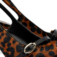 Larroude Ines Pump In Leopard Print Calf Hair