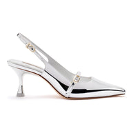 Ines Pump In Silver Specchio