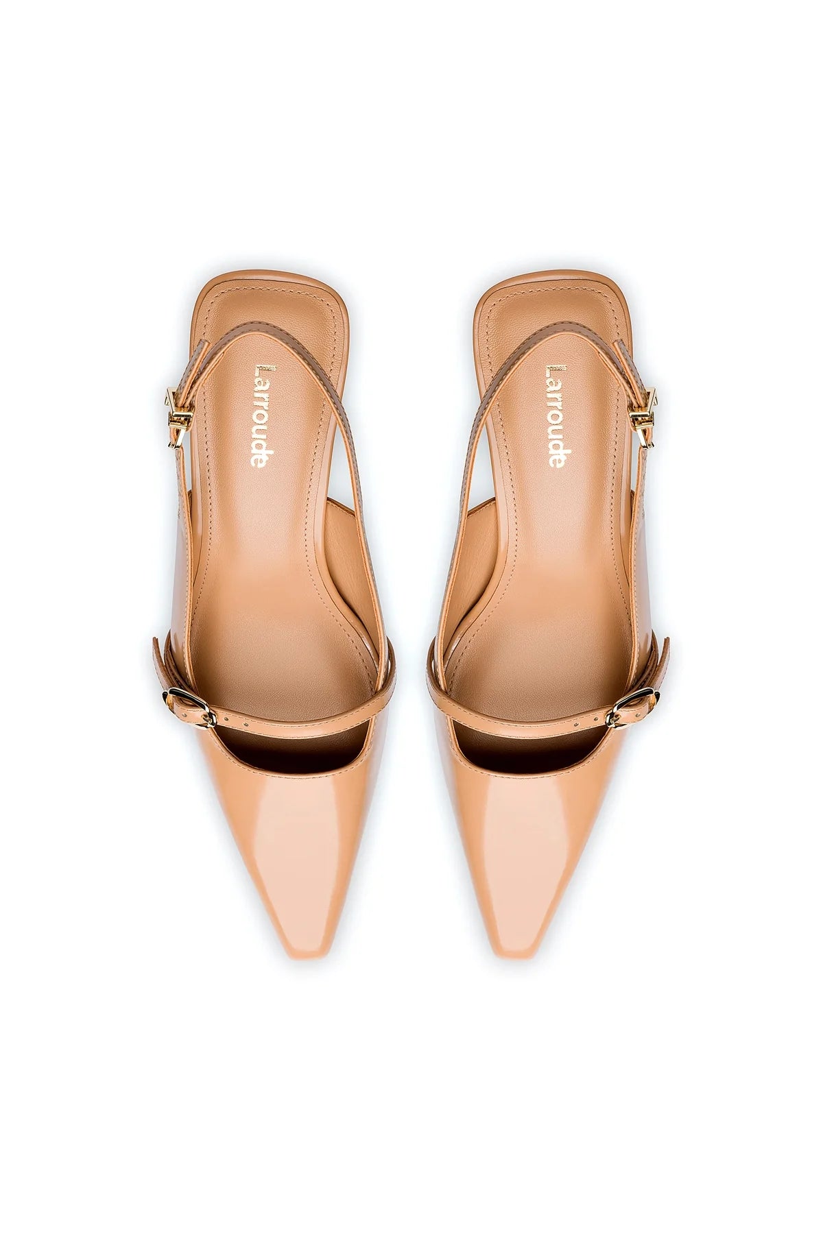 Larroude Ines Pump In Tan Leather