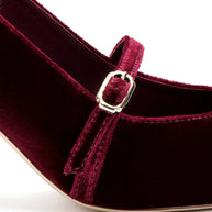 Ines Pump In Wine Velvet