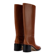 Larroude Ricky Boot In Mocca Leather
