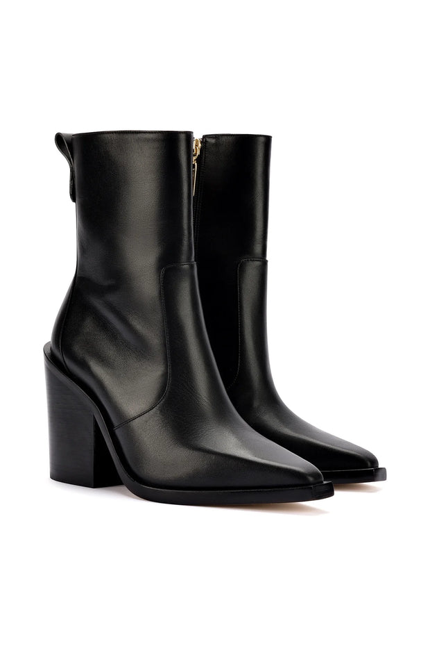 Larroude James Boot In Black Leather