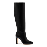 Larroude Cindy Hi Boot In Black Leather