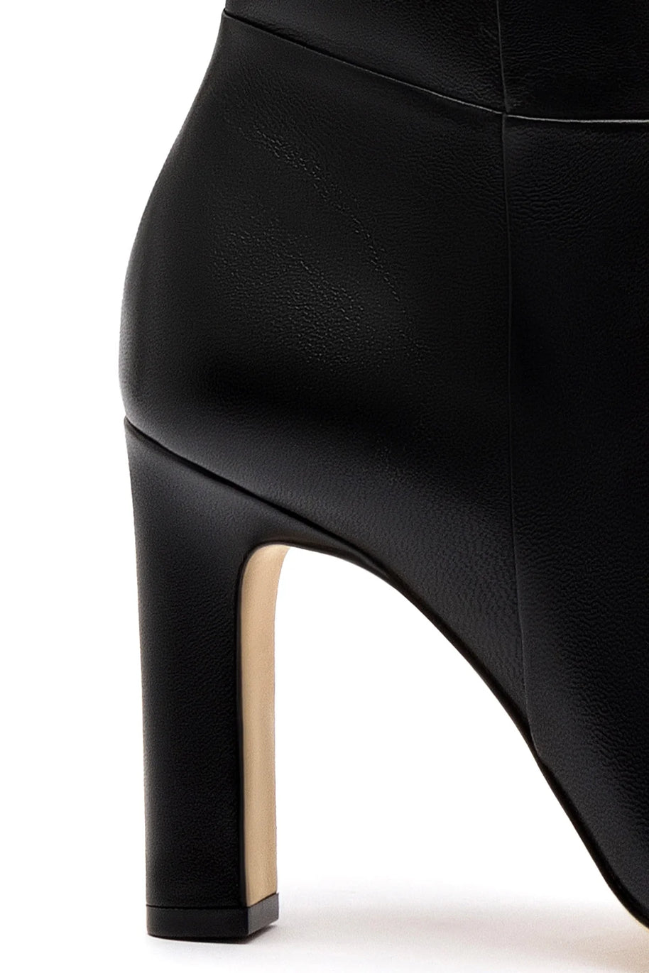 Larroude Cindy Hi Boot In Black Leather