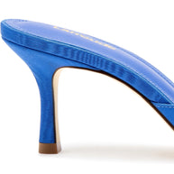 Larroude Mini Elle Pump In Azure Fabric