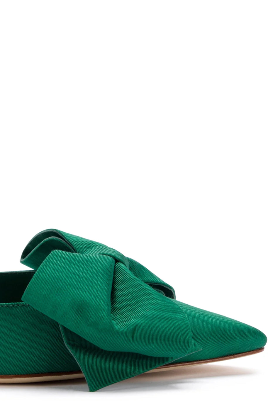 Larroude Mini Elle Pump In Emerald Fabric