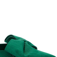 Larroude Mini Elle Pump In Emerald Fabric