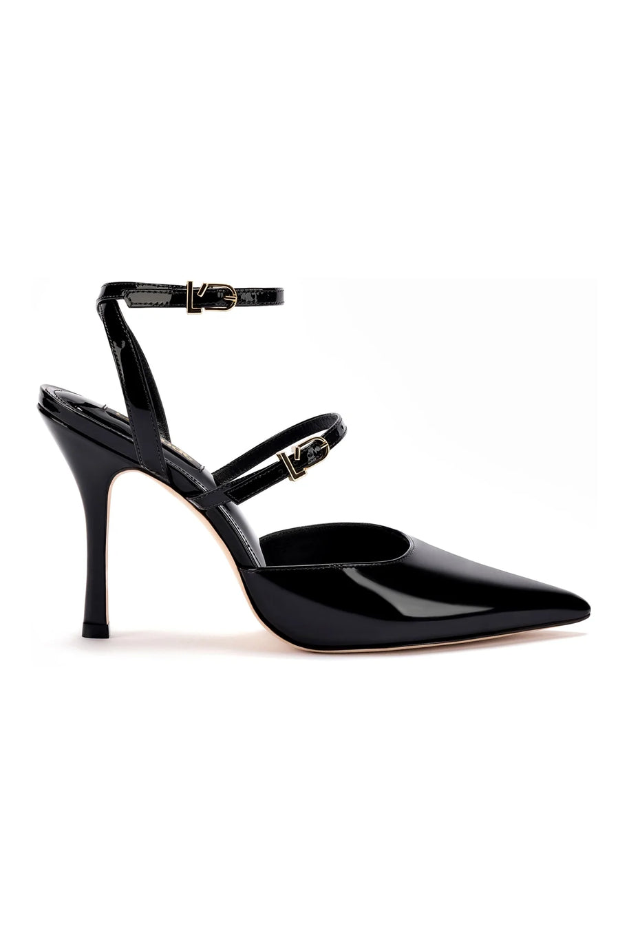 Larroude Kris Pump In Black Patent Leather