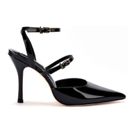 Larroude Kris Pump In Black Patent Leather