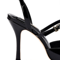 Larroude Kris Pump In Black Patent Leather