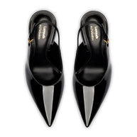 Larroudé X Altuzarra Pump In Black Patent Leather