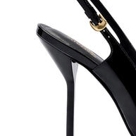 Larroudé X Altuzarra Pump In Black Patent Leather