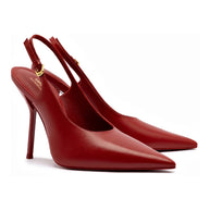 Larroudé x Altuzarra Pump In Blood Red Leather