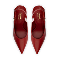 Larroudé x Altuzarra Pump In Blood Red Leather
