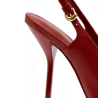 Larroudé x Altuzarra Pump In Blood Red Leather