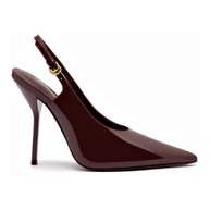 Larroudé X Altuzarra Pump In Burgundy Patent Leather