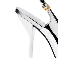 Larroudé X Altuzarra Pump In Silver Specchio