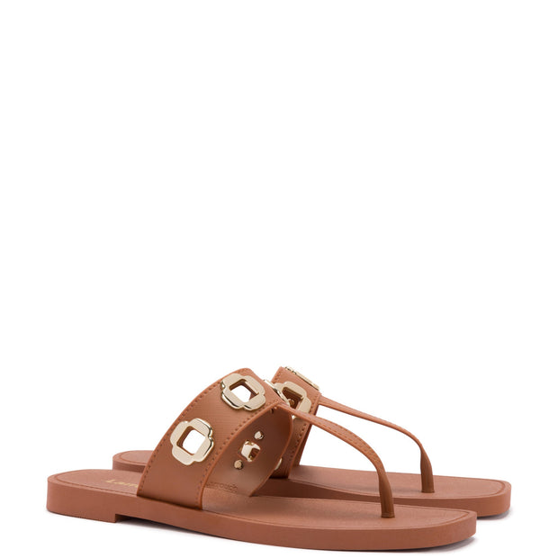Larroude Milan S In Caramel PVC