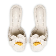 Larroude Magnolia Mule In Ivory Leather