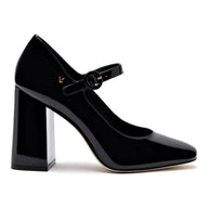 Larroude Blair Hi Pump In Black Patent Leather