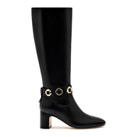 Larroude Milan Block Boot In Black Leather