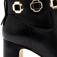Larroude Milan Block Boot In Black Leather