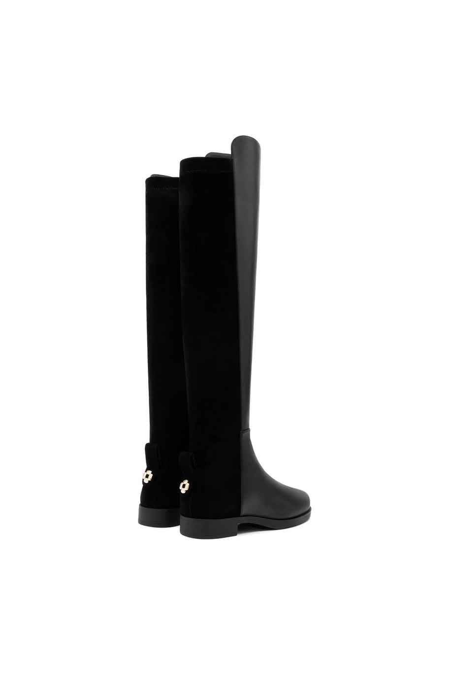 Larroude Bergen Boot In Black Leather