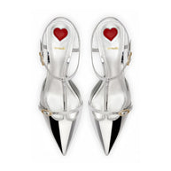 Grace Pump In Silver Specchio