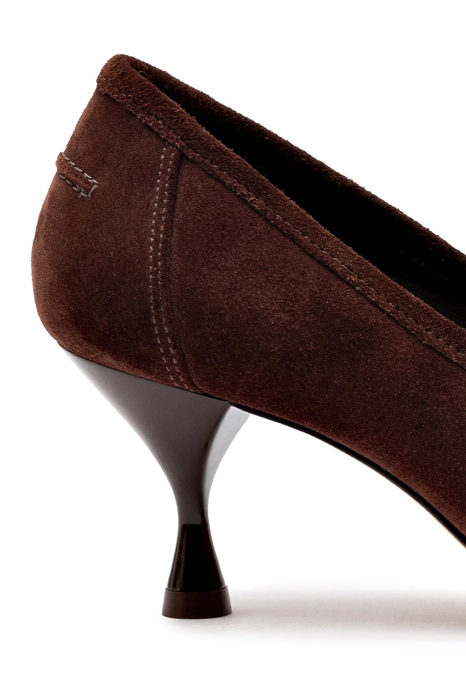 Larroude Susan Pump In Brown Suede