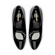 Larroude Michelle Lo Pump In Black Patent Leather