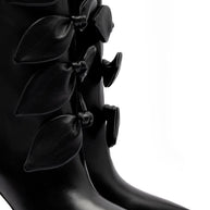 Larroudé for Jonathan Cohen: Tie Boot In Black Leather