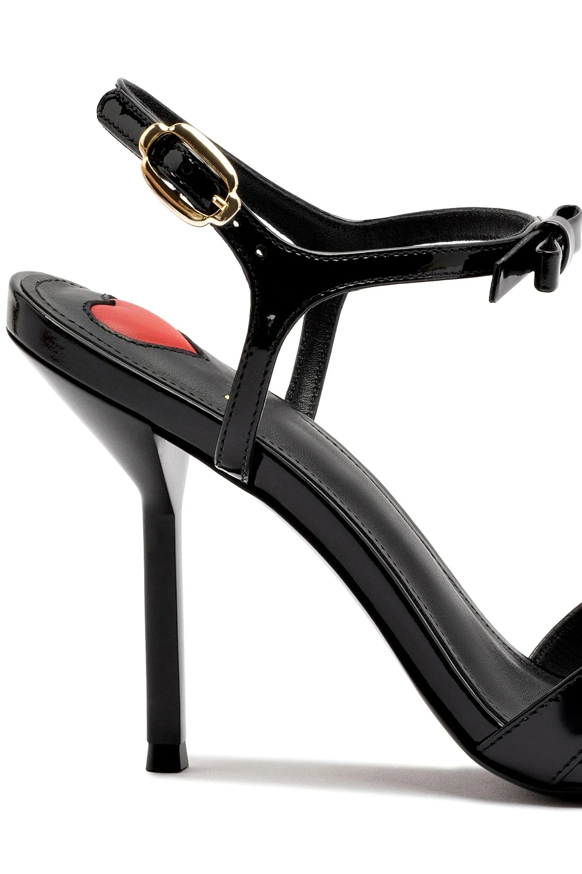Larroude Brooks Sandal In Black Patent Leather