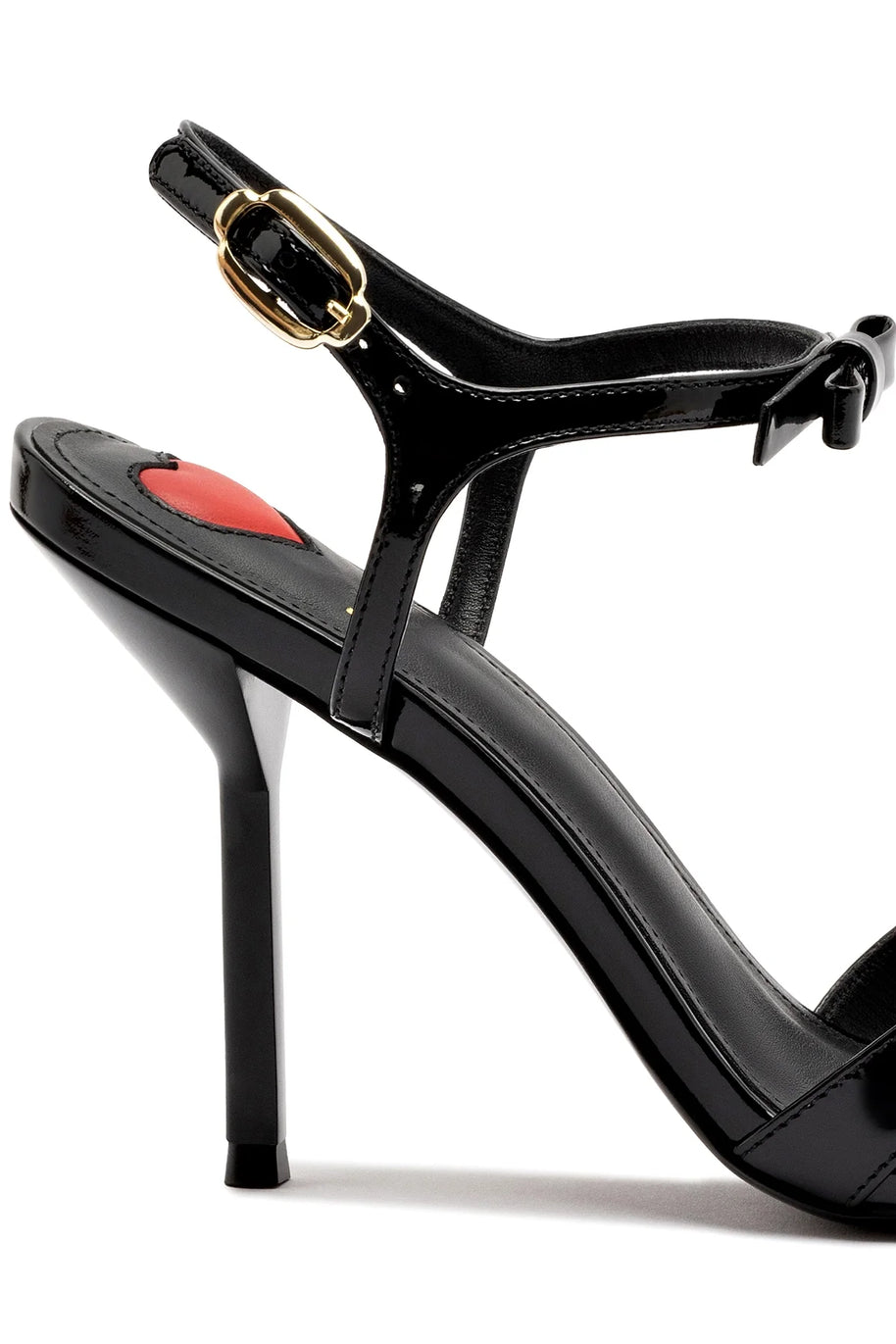 Larroude Brooks Sandal In Black Patent Leather