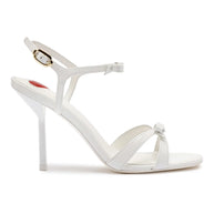 Larroude Brooks Sandal In White Patent Leather