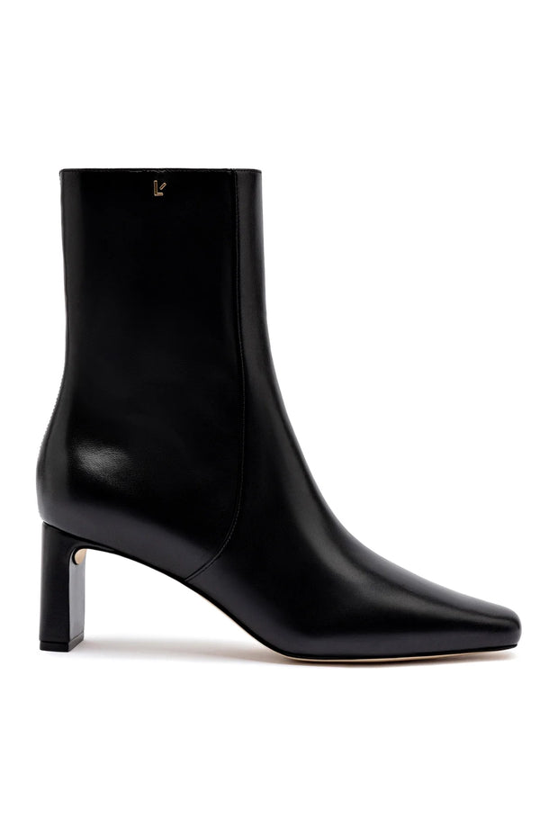 Larroude Alexis Bootie In Black Leather