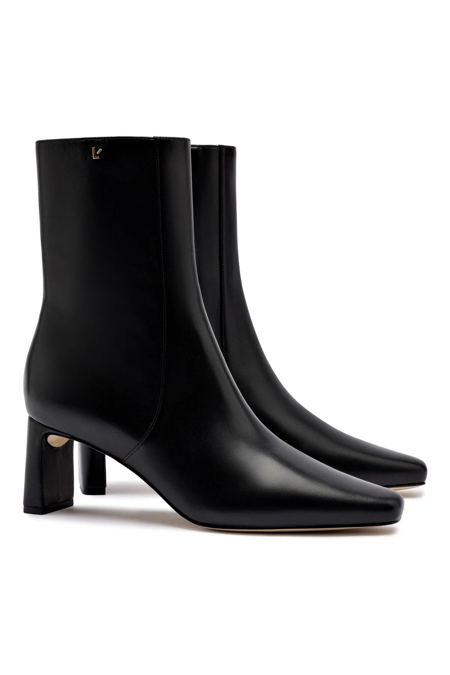Larroude Alexis Bootie In Black Leather