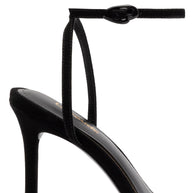 Larroude Vesper Sandal In Black Suede