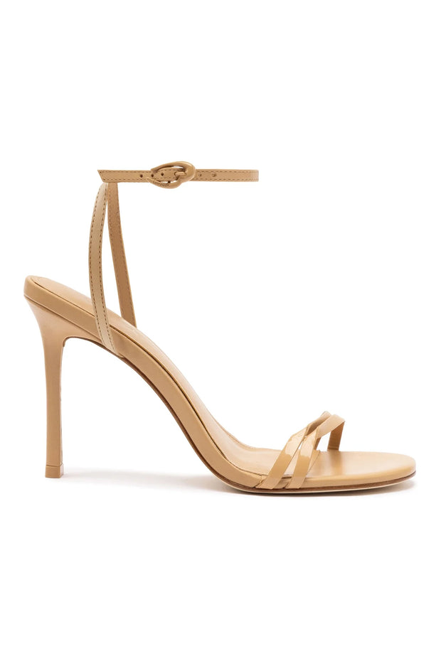 Larroude Vesper Sandal In Tan Leather