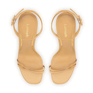 Larroude Vesper Sandal In Tan Leather
