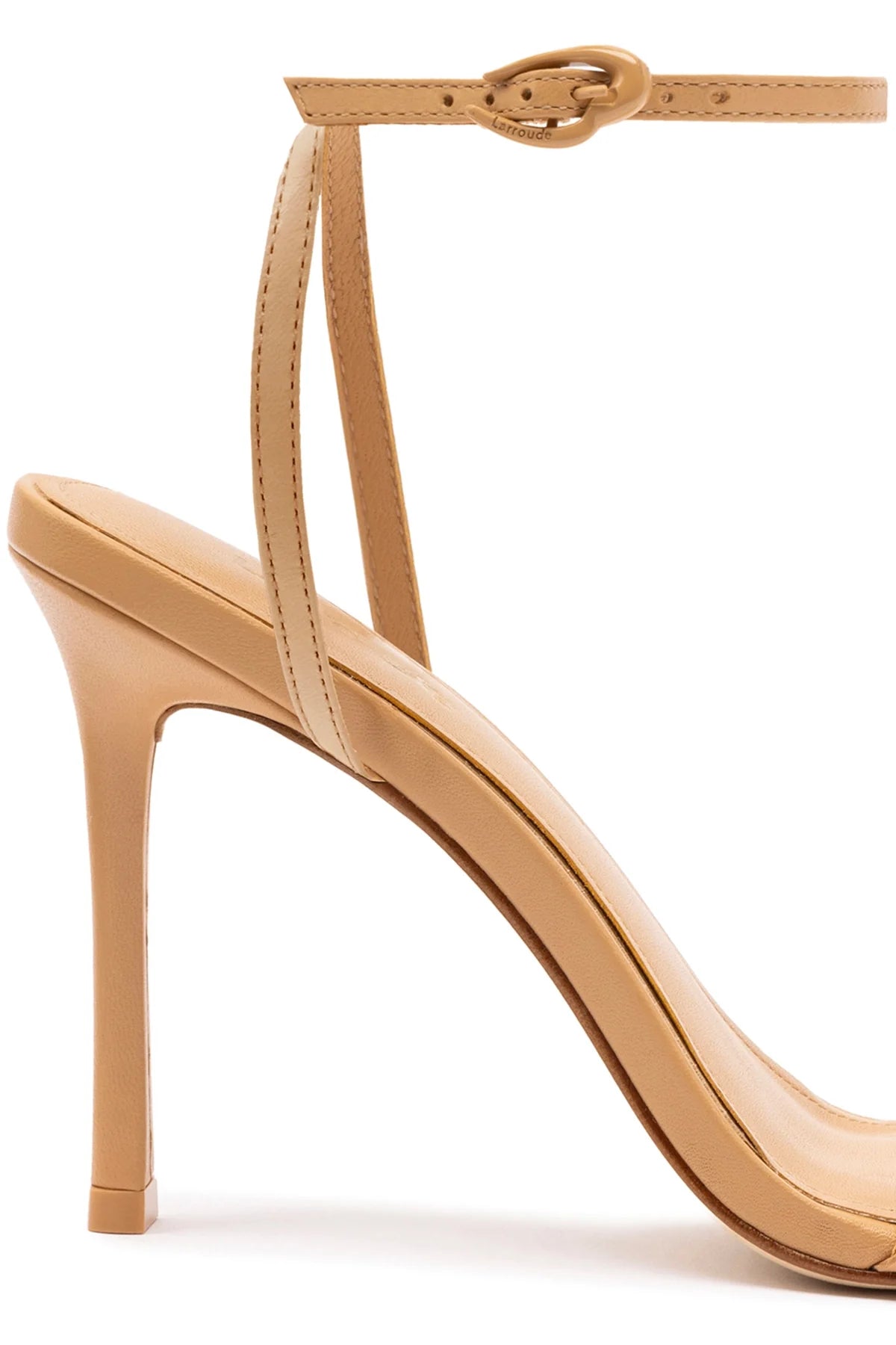 Larroude Vesper Sandal In Tan Leather