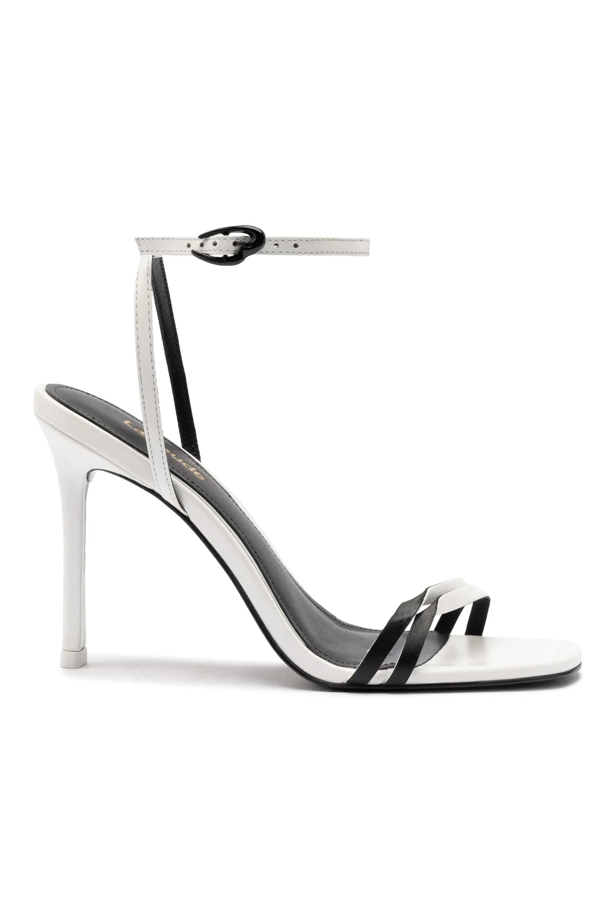 Larroude Vesper Sandal In White Leather