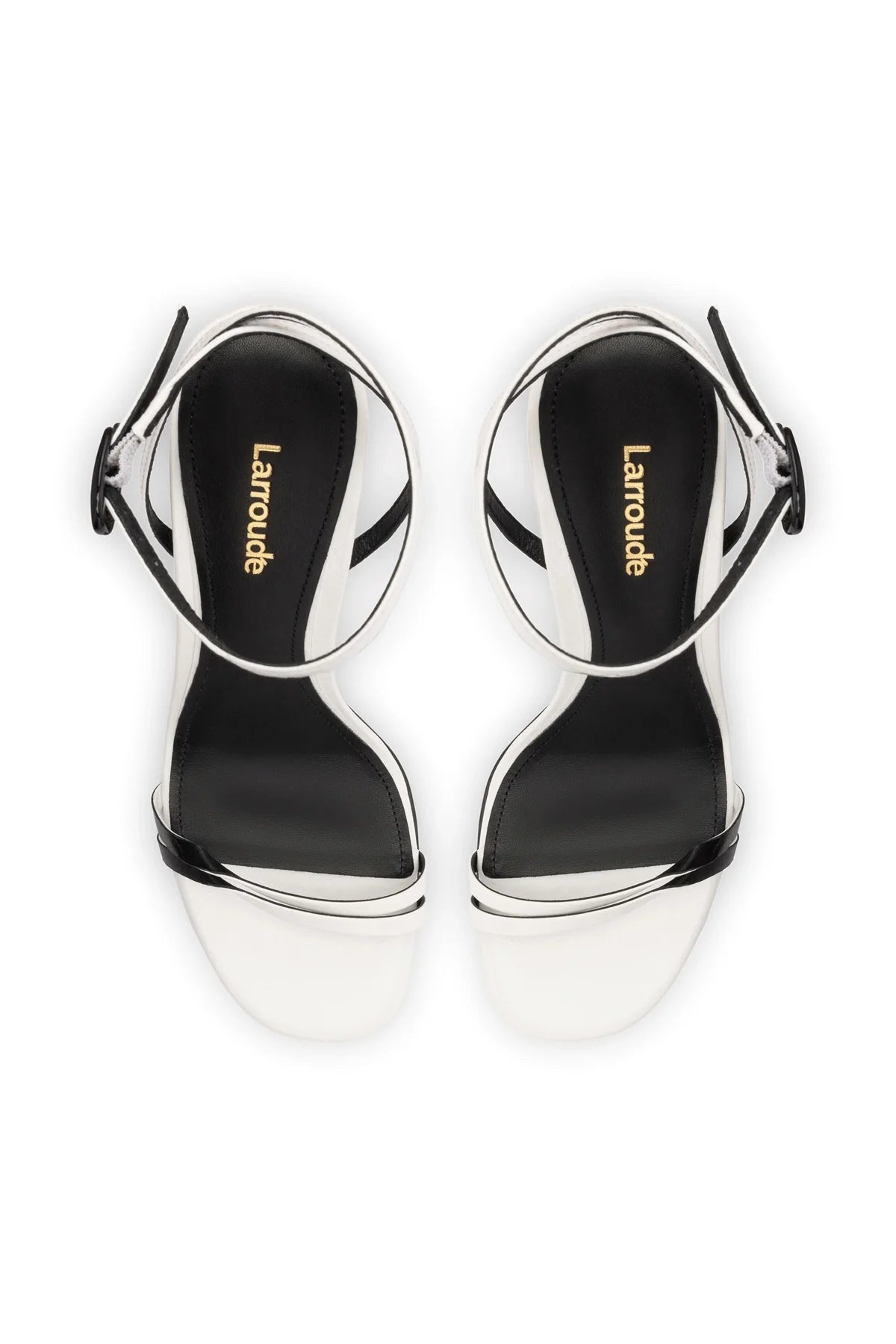 Larroude Vesper Sandal In White Leather