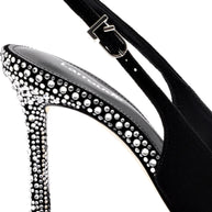 Kaitlan Crystal Pump In Black Suede