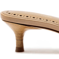 Larroude Verona Mule In Hazelnut Leather